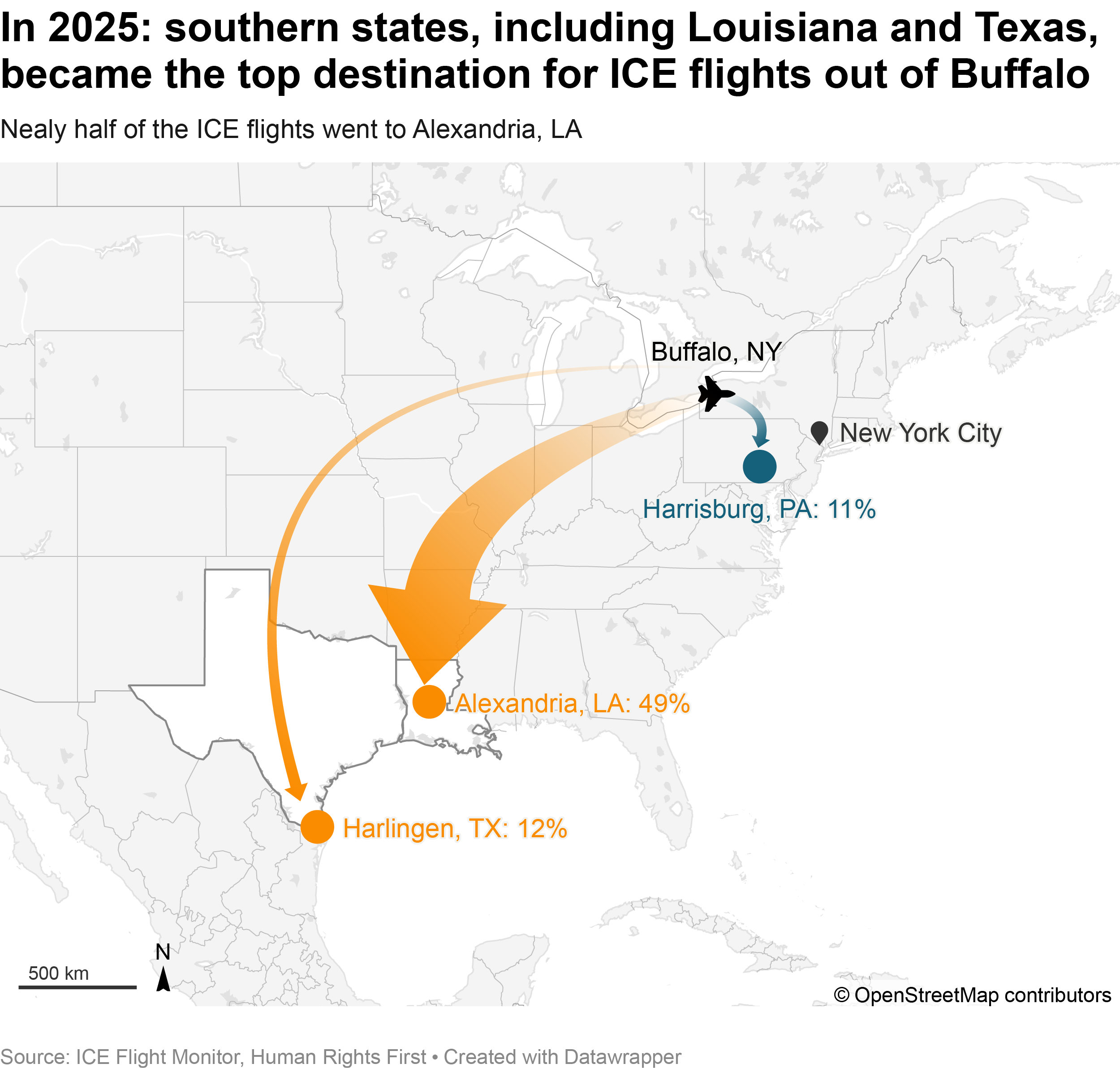 2025 ICE Flight Map